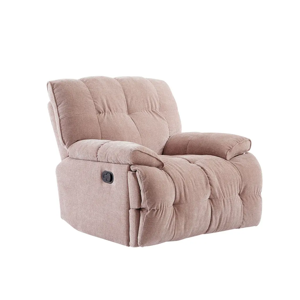 Comfort-fit 360 Degree Swivel Glider Chair Overstuffed Manual Rocking Recliner justone interior