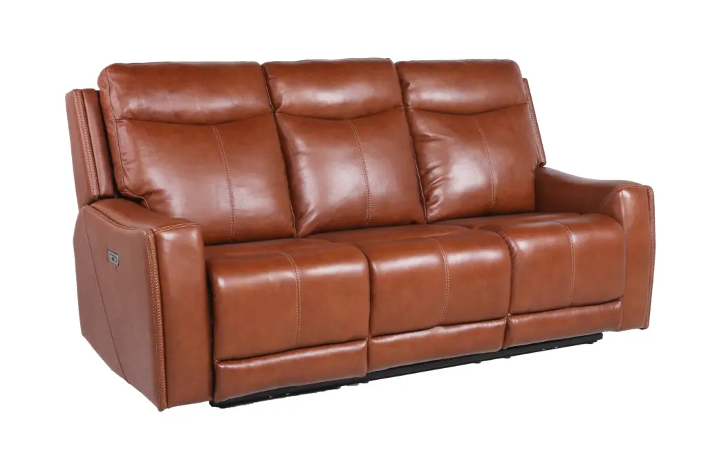 Contemporary Top Grain Leather Power Recliner Motion Sofa Set Chic Living Room steve silver furniture