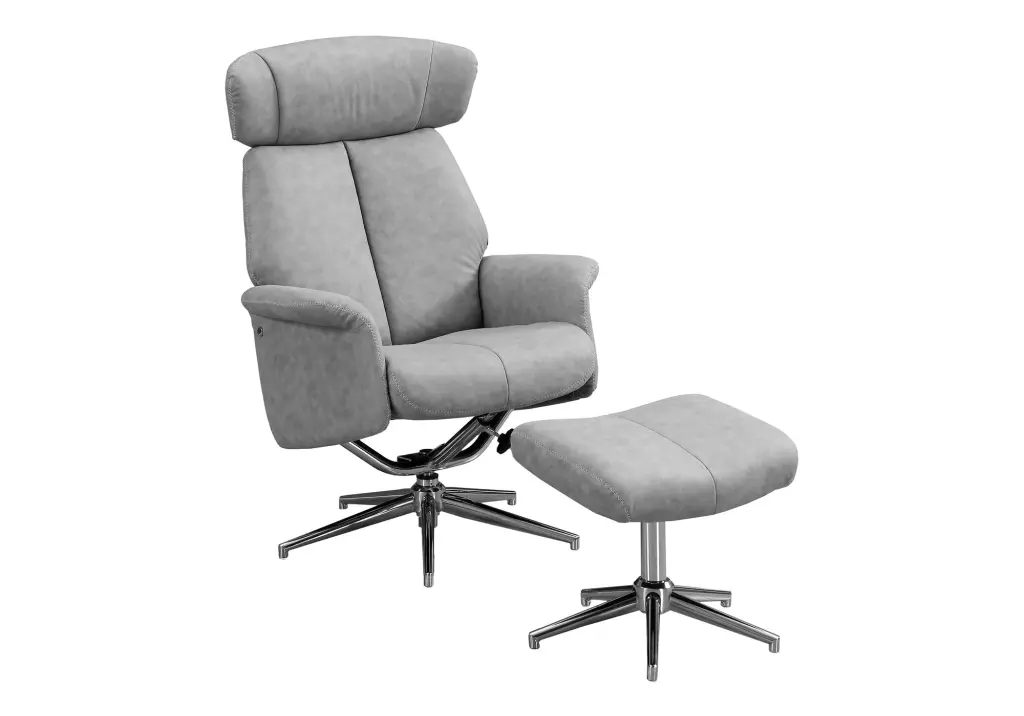 Accent Chair Set 2 Recliner Swivel Ottoman Living Room Bedroom 8th street living