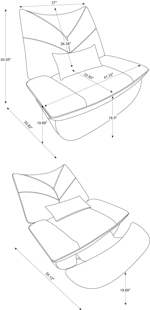 270 Swivel Glider Recliner Chair Power Recliner Rocking Chair USB Port chair direct