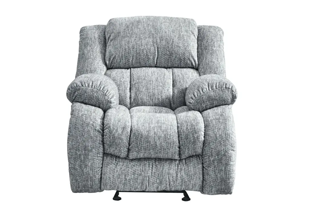 Stonic Grey Glider Recliner Chair Gray Fabric Living Room Comfort luxe modern furniture