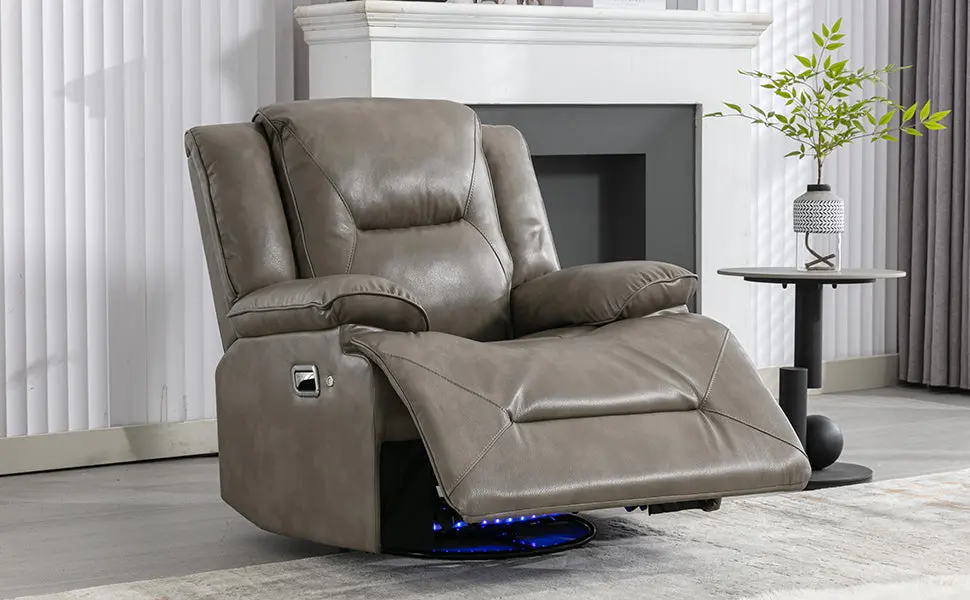 360 Swivel Rocking Home Theater Recliner Manual Recliner Chair Cup Holder rnb