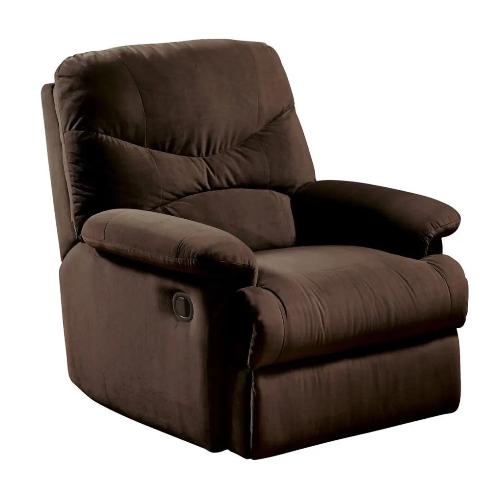 Arcadia Microfiber Glider Recliner Chocolate Brown royal hampton