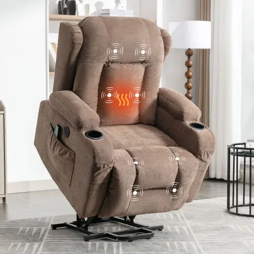 Power Lift Recliner Chair Heat And Massage Elderly Comfort vanbow chair