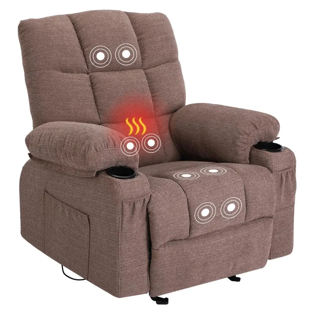 Vanbow Recliner Chair Weighted Heating USB and Side Pocket 2 vanbow chair