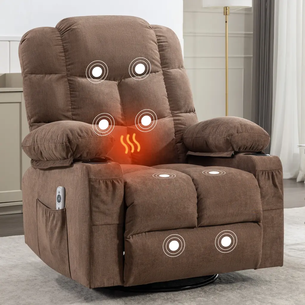 Weightage Rocker Recliner Chair Oversized Rocking Chairs Adults Comfortable Lounge vanbow chair