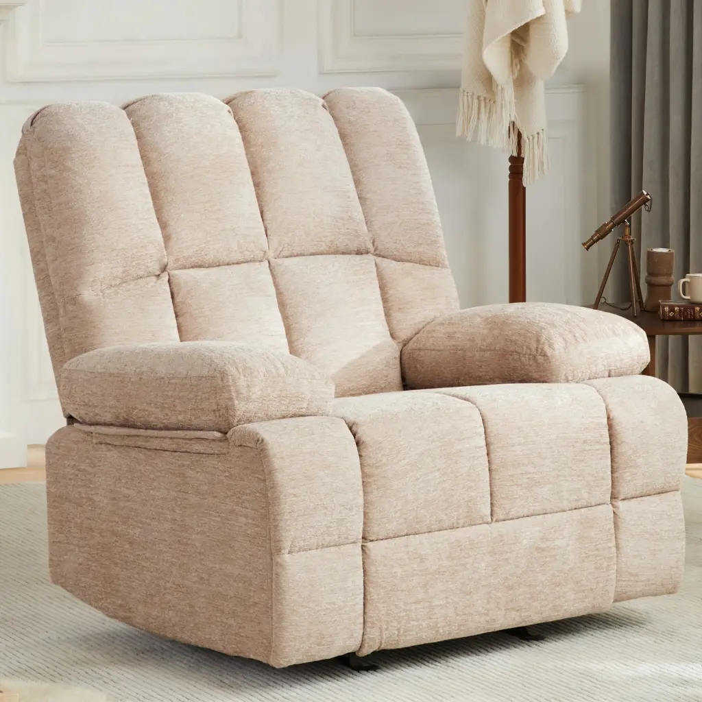 Oversize Rocker Recliner Chair Adults Extra Wide Rocking Recliner xichen indoor furniture co.- ltd