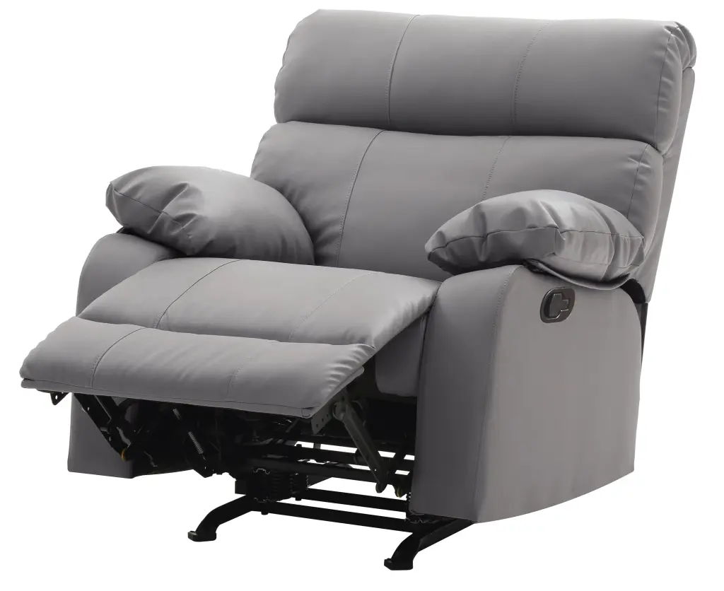Manny G531 RC Rocker Recliner Gray Foam PU Ultimate Comfort glory furniture