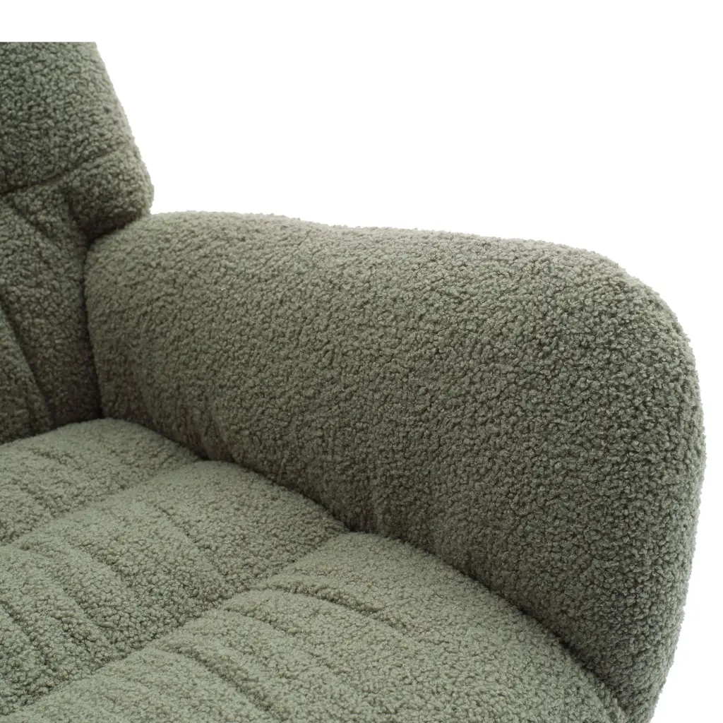 Nursery Rocking Chair Teddy Upholstered Glider Rocker Baby Room rnb
