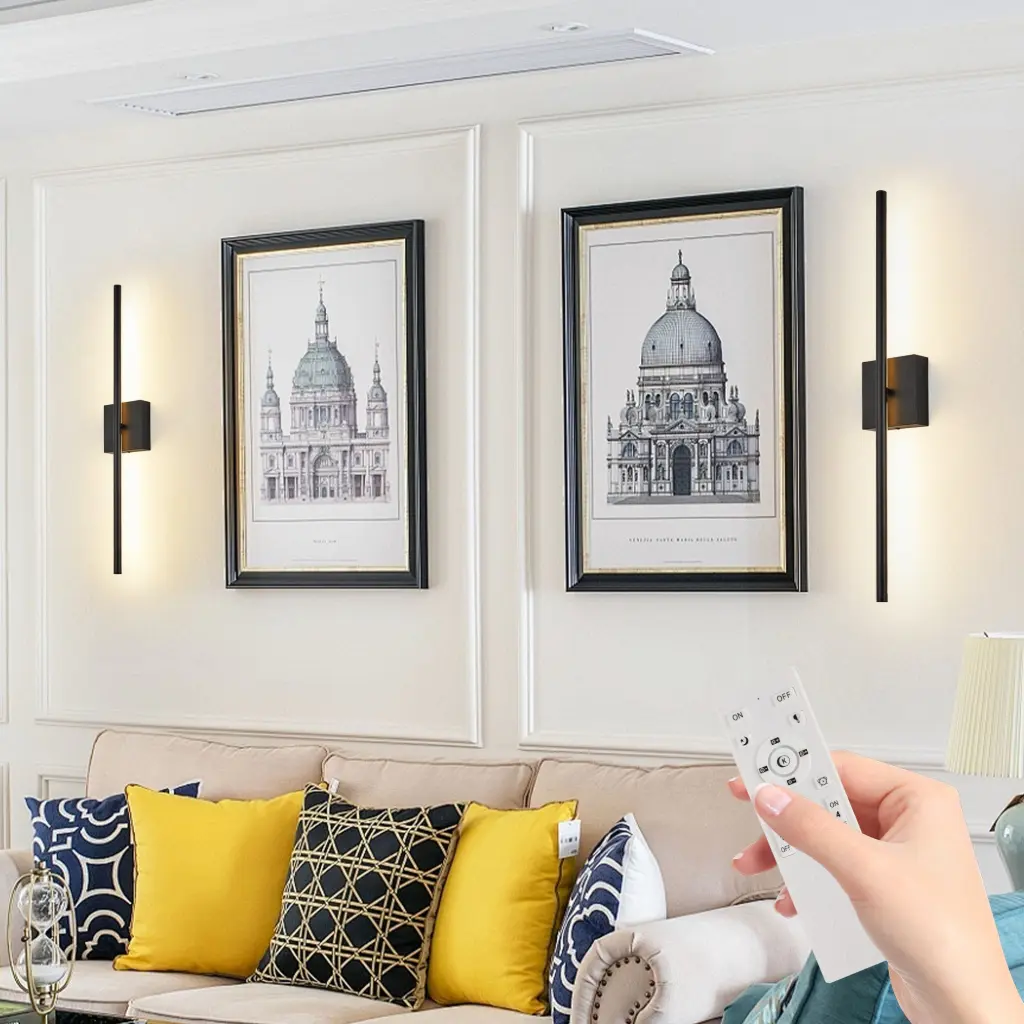 2 Pack Modern LED Wall Sconce Minimalist Indoor Light Fixtures Bedroom lighting commune