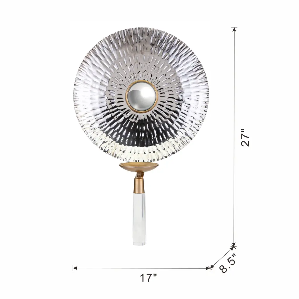 17X8.5X27 Maria Wall Sconce Precious Metal Alloy Metal w2078