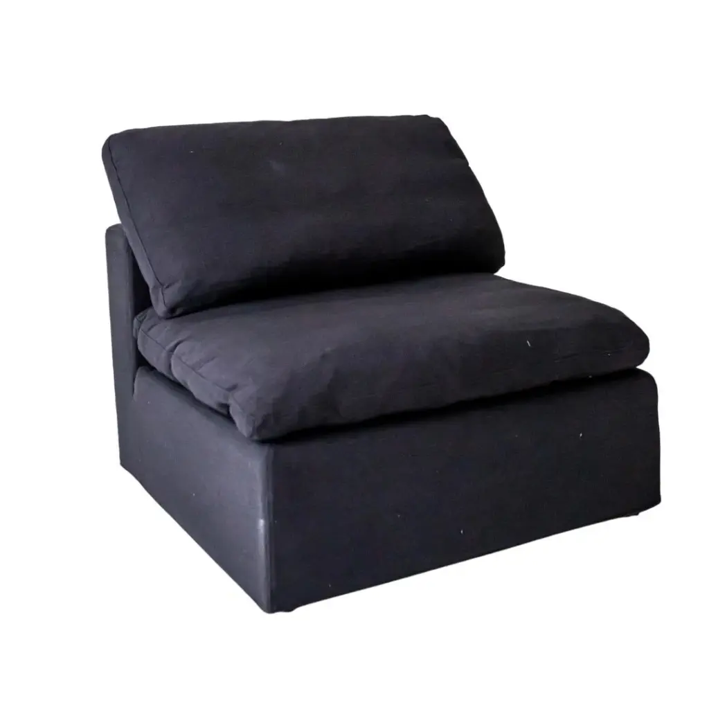 Living Room Modular Armless Sofa Couch 1 Piece Fabric Upholstered Sectional kanepe
