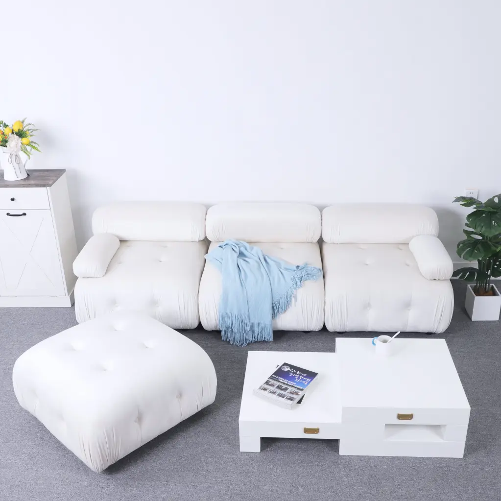 Modular Sectional Sofa Couch Modern L Shaped Cloud Couch Reversible Chaise nan kun