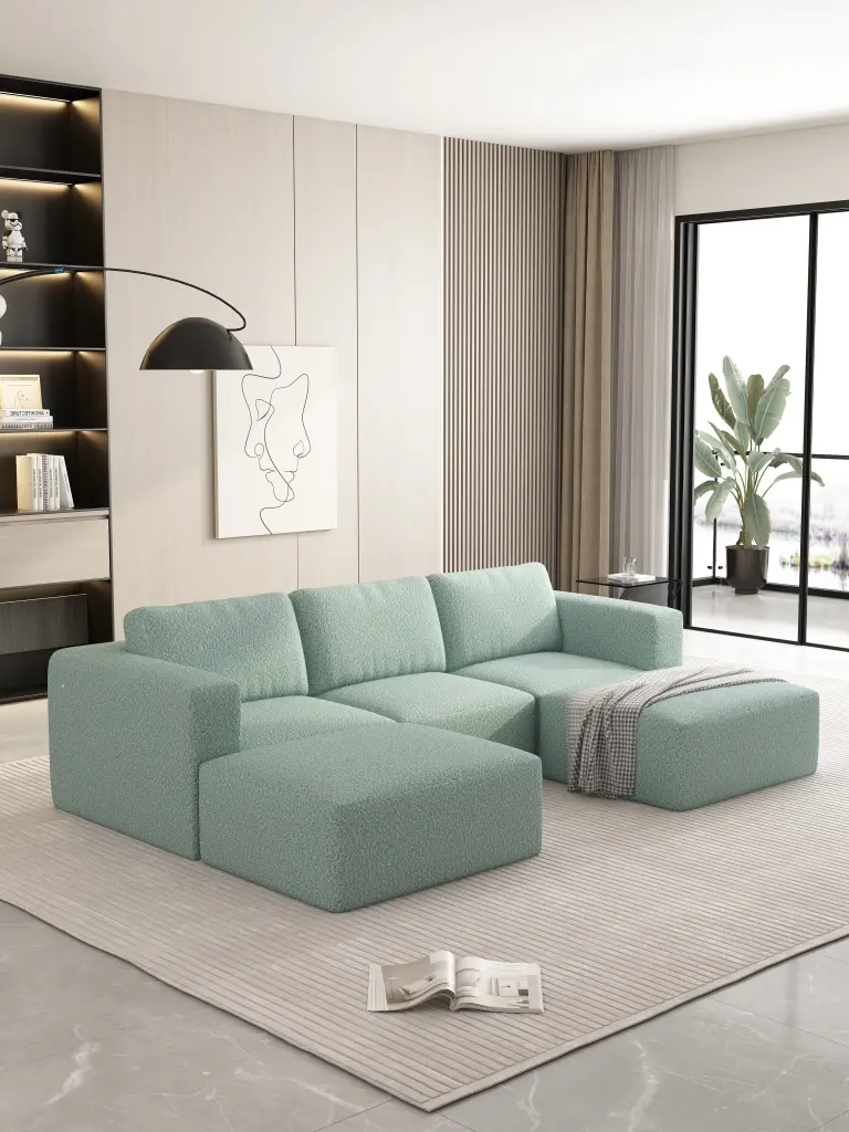 104.32x66.92 Modular Sectional Sofa Sleeper Couch Storage Modern Living Room Furniture rnb