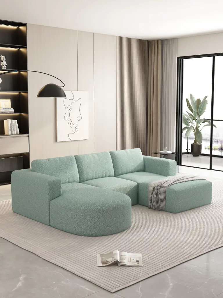 104.32x70.86 Modular Sectional Sofa Sleeper Couch Storage Modern Living Room Furniture rnb