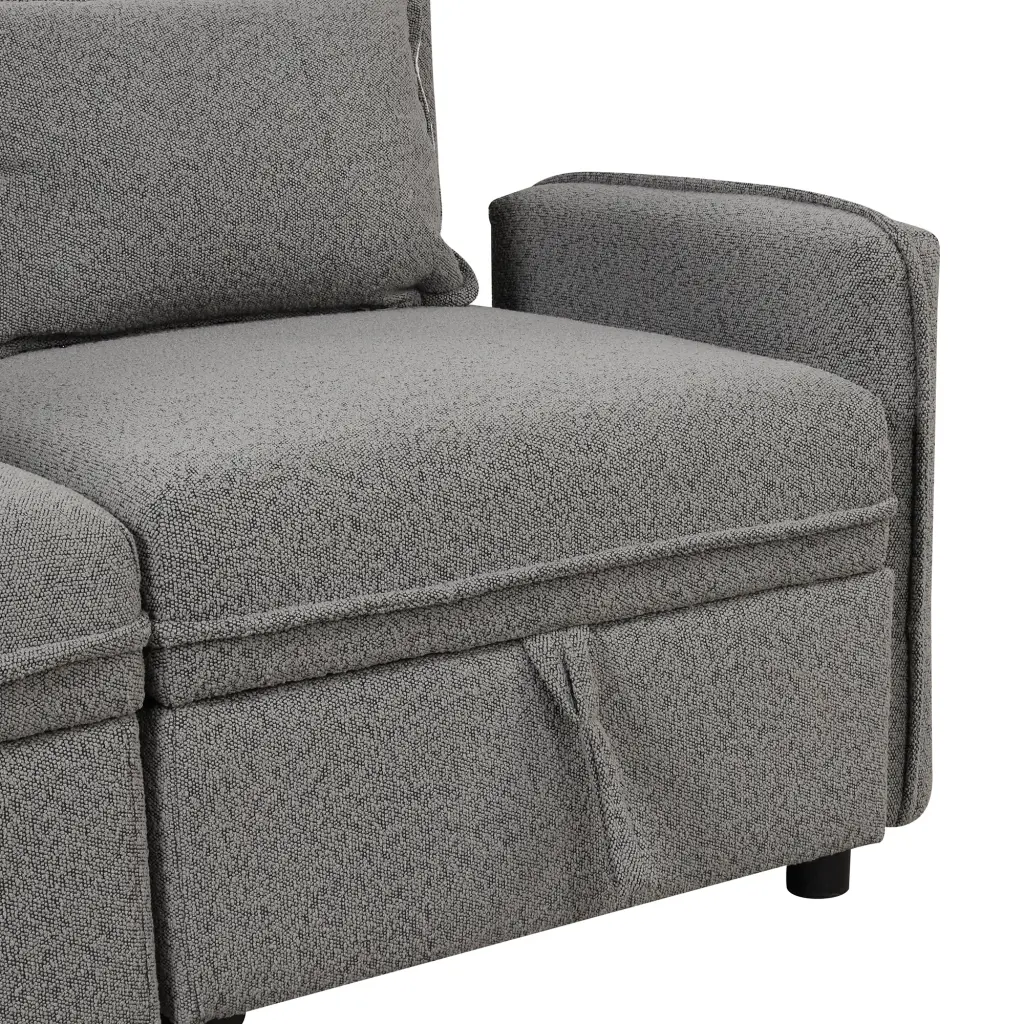 122.8 Inch Convertible Modular Minimalist Sofa Free Combination 4 Seater Sectional rnb