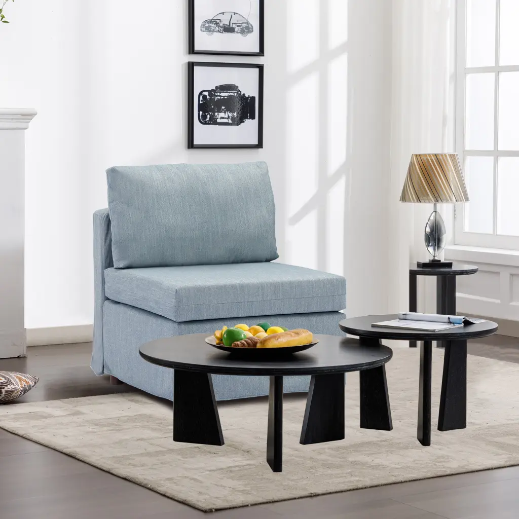 Modern Material Linen Middle Module Modular Sofa Sectional Sofa Couch - Customizable Living Room Set rnb