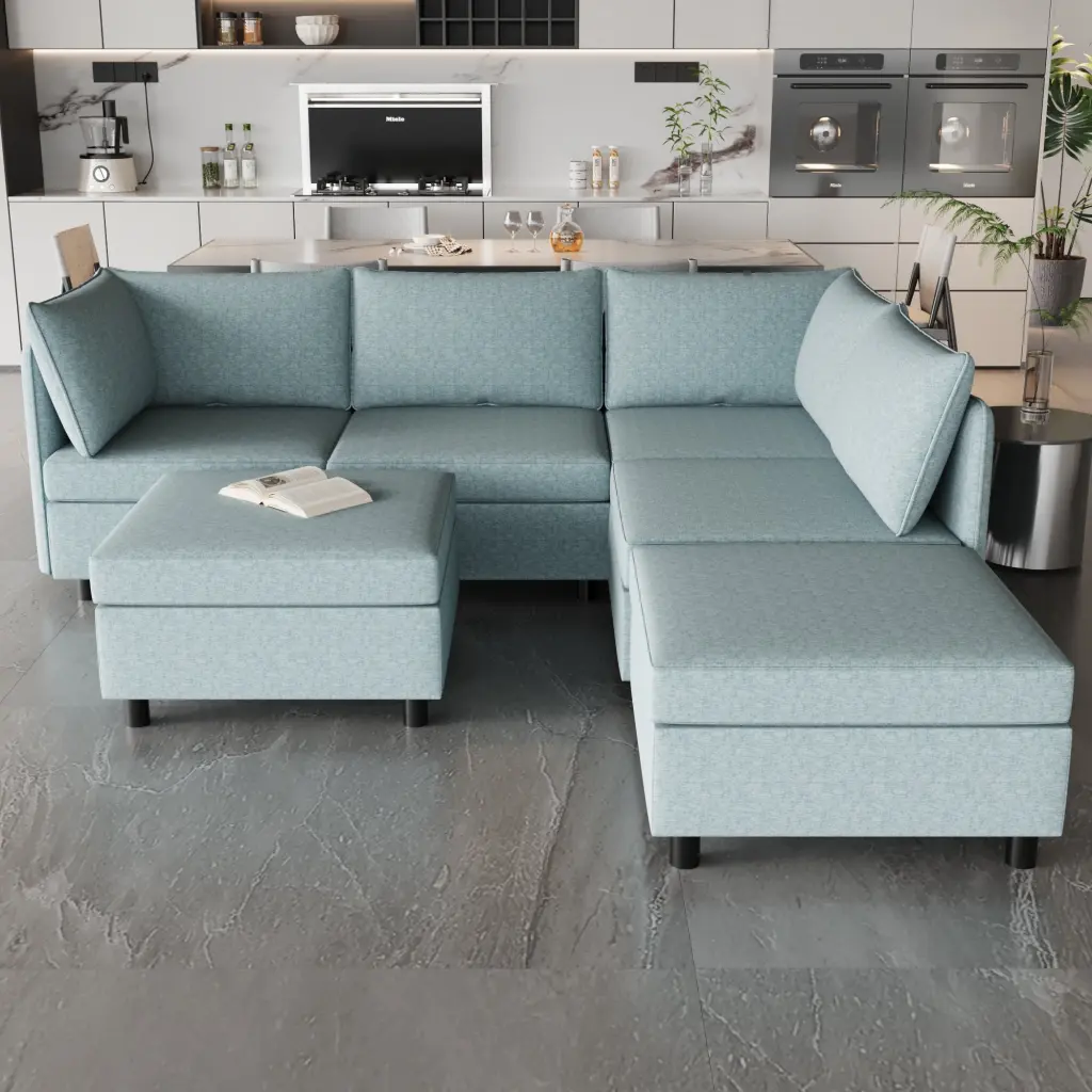 Modular Sectional Sofa, Convertible Sofa Seat Storage, Sleeper Sofa rnb