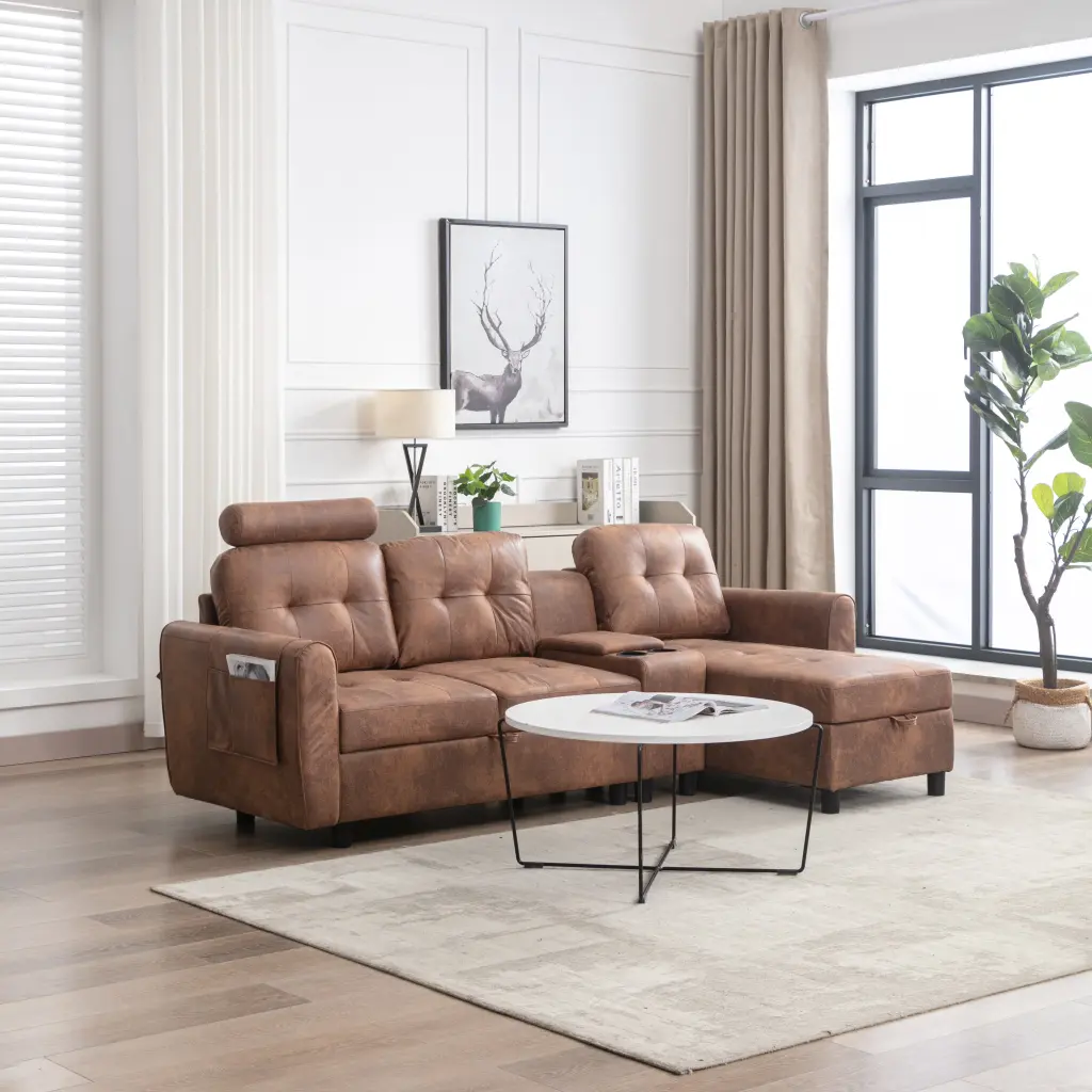 United We Win Storage Sofa Comfortable Sectional Living Room w1568 united we win