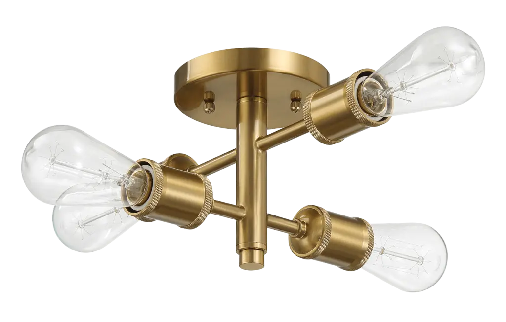 Ephemeral Four Lights Semi Flush Mount Retro Hallway Kitchen Bedroom Lighting ashcroft furniture