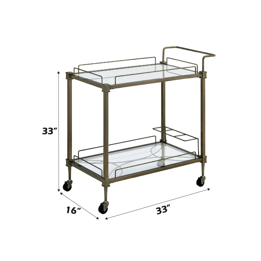 Aditya Serving Shopping Basket Mirror and Antique Copper Alloy Finish acme onsite store