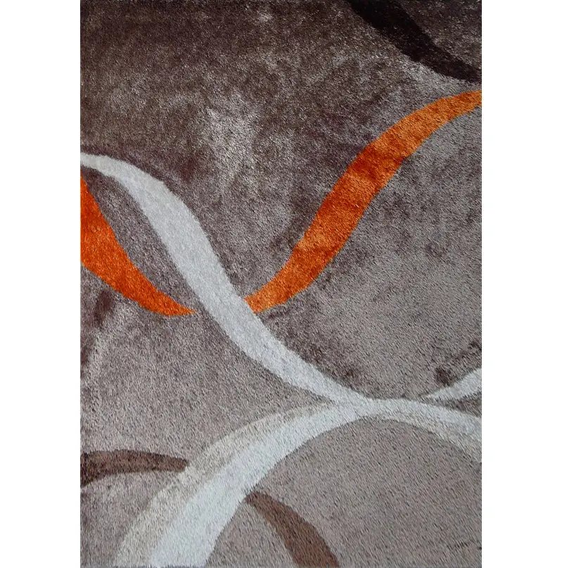 Aria Collection Soft Pile Hand Tufted Shag Area Rug Cappuccino Polyester furnings