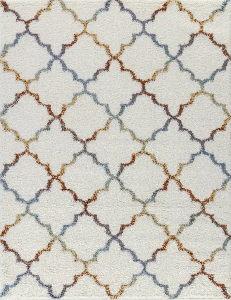 Loft Shag GC Czy1003 Ivory 7 Ft. 10 . X 9 Ft. 10 . Shaggy Area Rug icona home decor