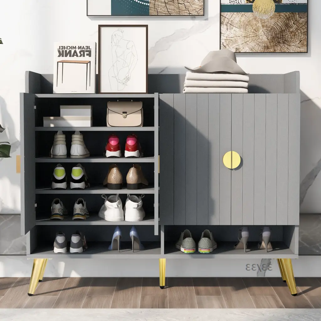 11 Tier Shoe Storage Cabinet Doors - Customizable Shoe Organizer rnb
