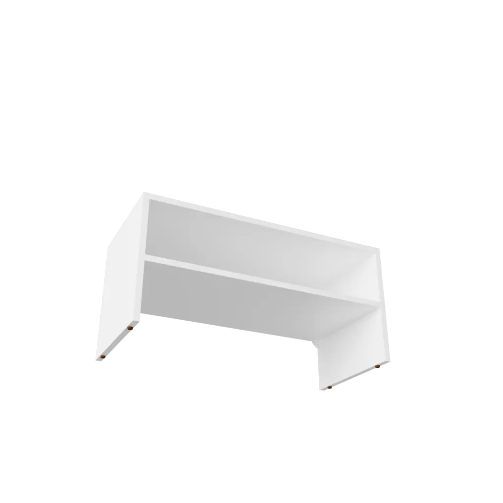 Norris Shoe Rack Melamine 2 Shelves White Modern Bedroom Storage fm furniture