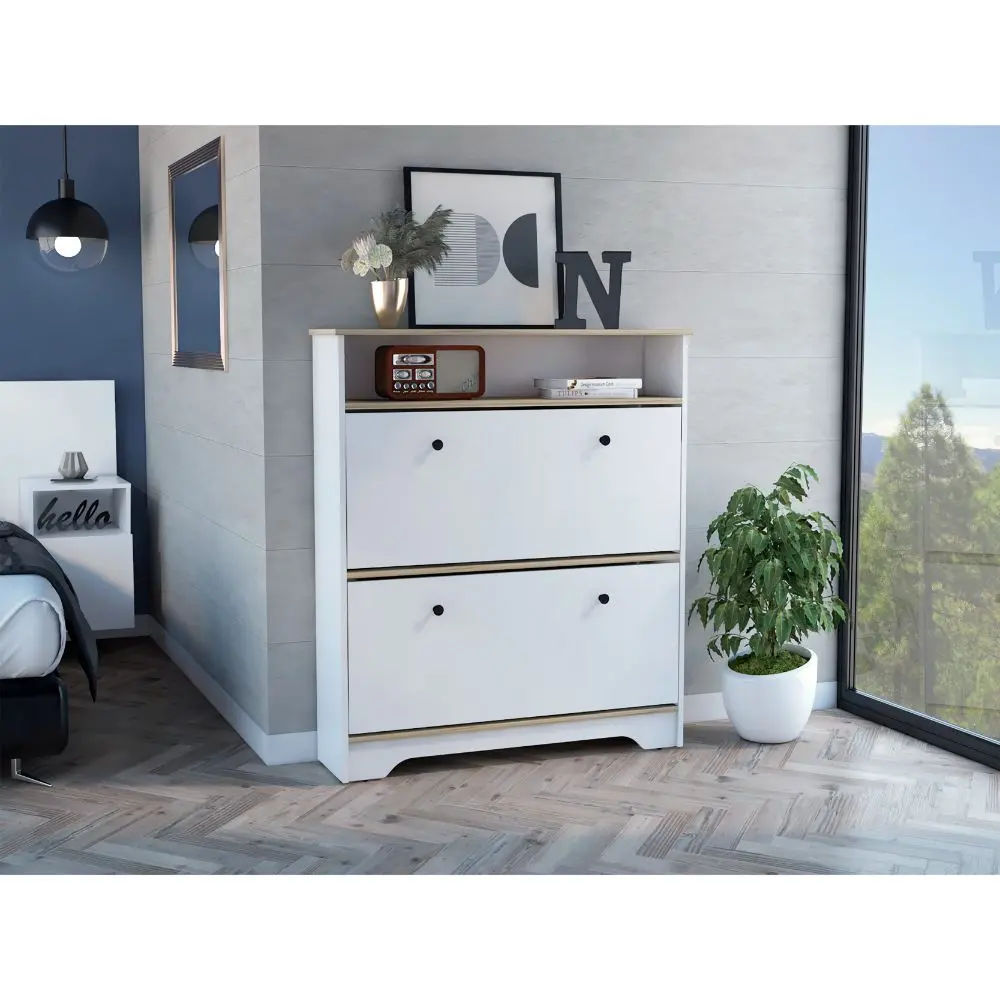 Brandford Shoe Rack High-quality Top Two Shelves Multicolor Bedroom Storage rta muebles colombia