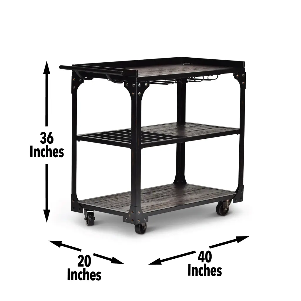 Sherlock Shopping Basket Casters Black Iron Rolling Cart steve silver furniture