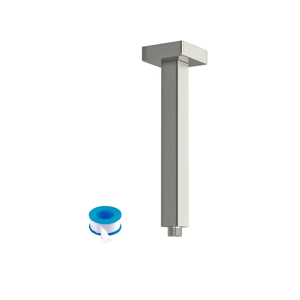 8 Inch Ceiling Mounted Shower Arm Flange Brushed Nickel lordear