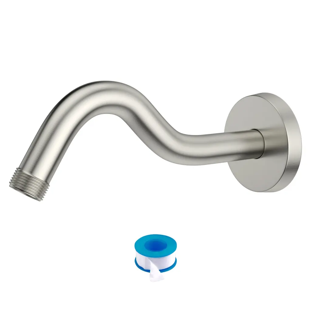 8 Inch Shower Arm Flange Brushed Nickel Stainless Steel Bathroom Fixture lordear