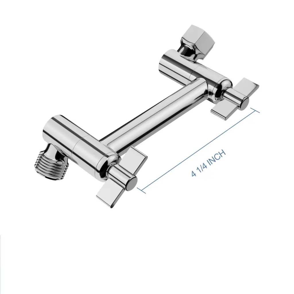 4 Inch Shower Extension Arm Chrome Stainless Steel Bathroom lordear