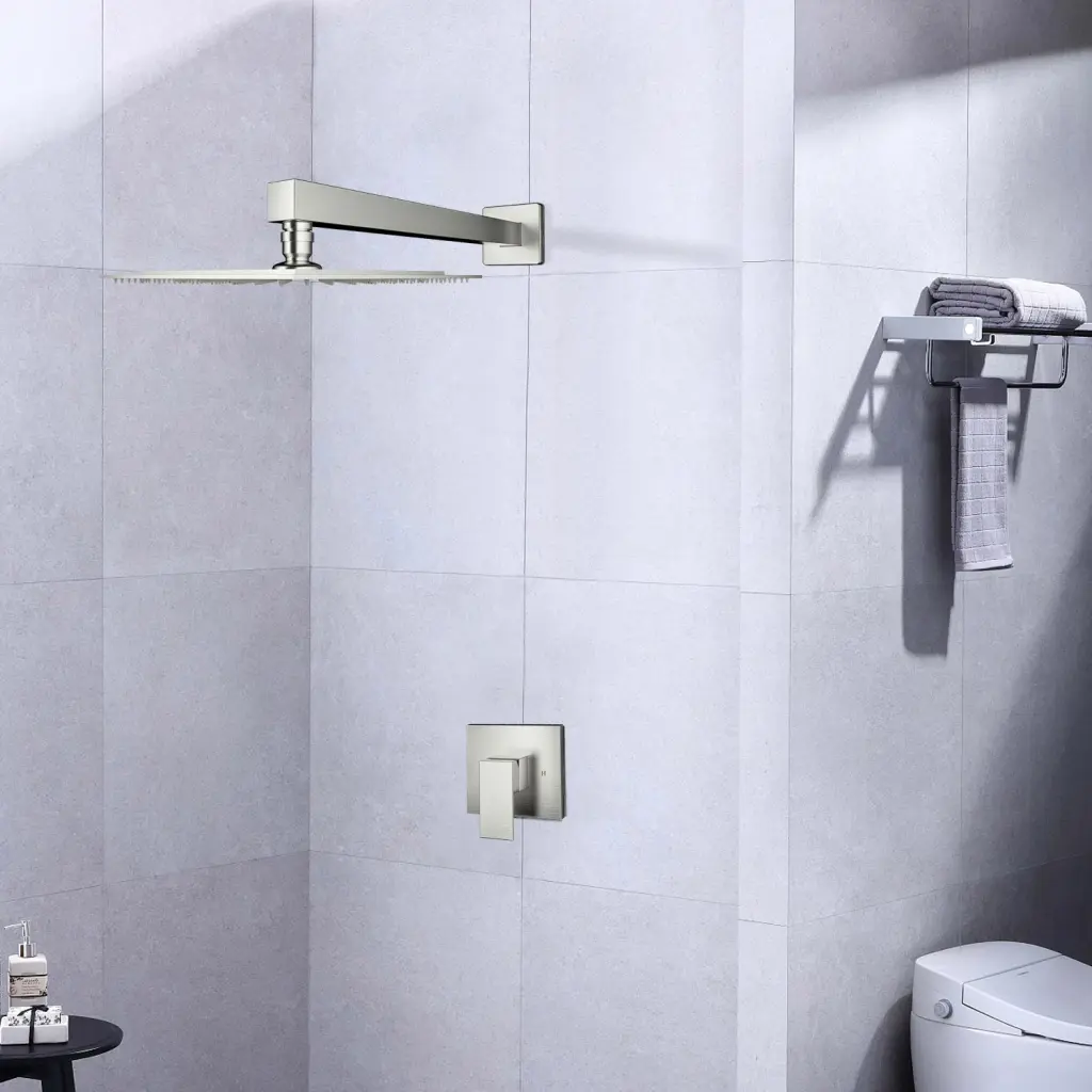 Wall Mounted Shower Faucet Applicator Nickel Valve w1533