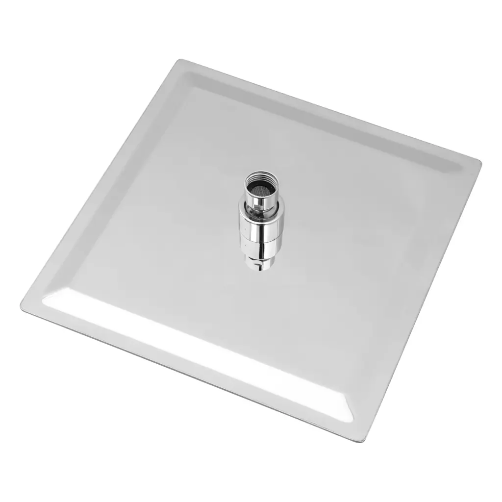 10 Inch Square Rainfall Shower Head Wall Ceiling Mounted Chrome Finish Spa Experience lordear