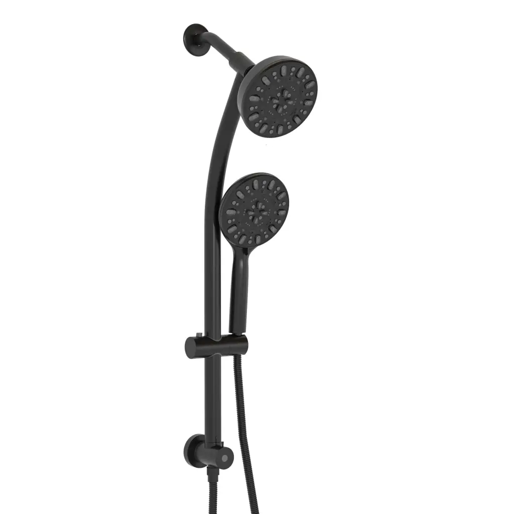 Multi Function Dual Shower Head Shower System 4.7 Inch Rain Showerhead lordear