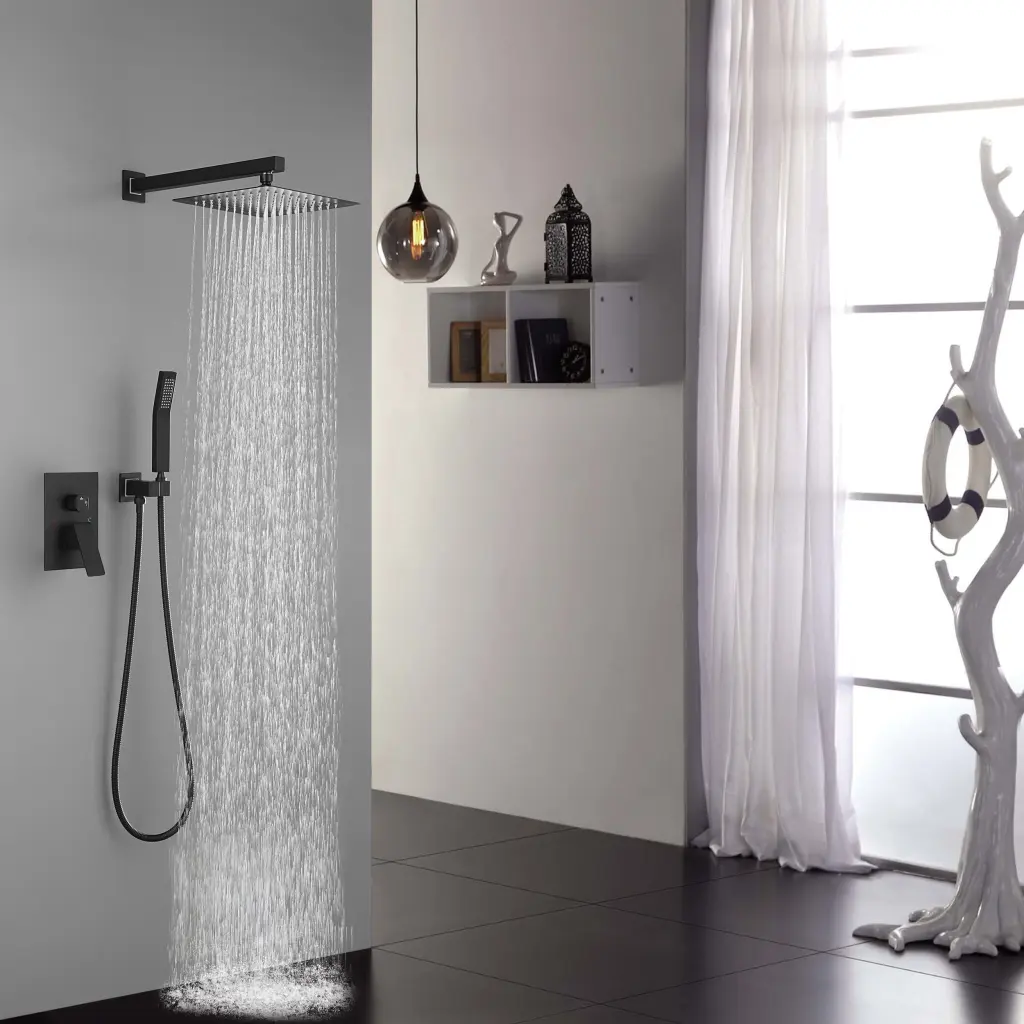 10 Inch Shower Head Bathroom Premium Rain Mixer Complete Bundle rnb