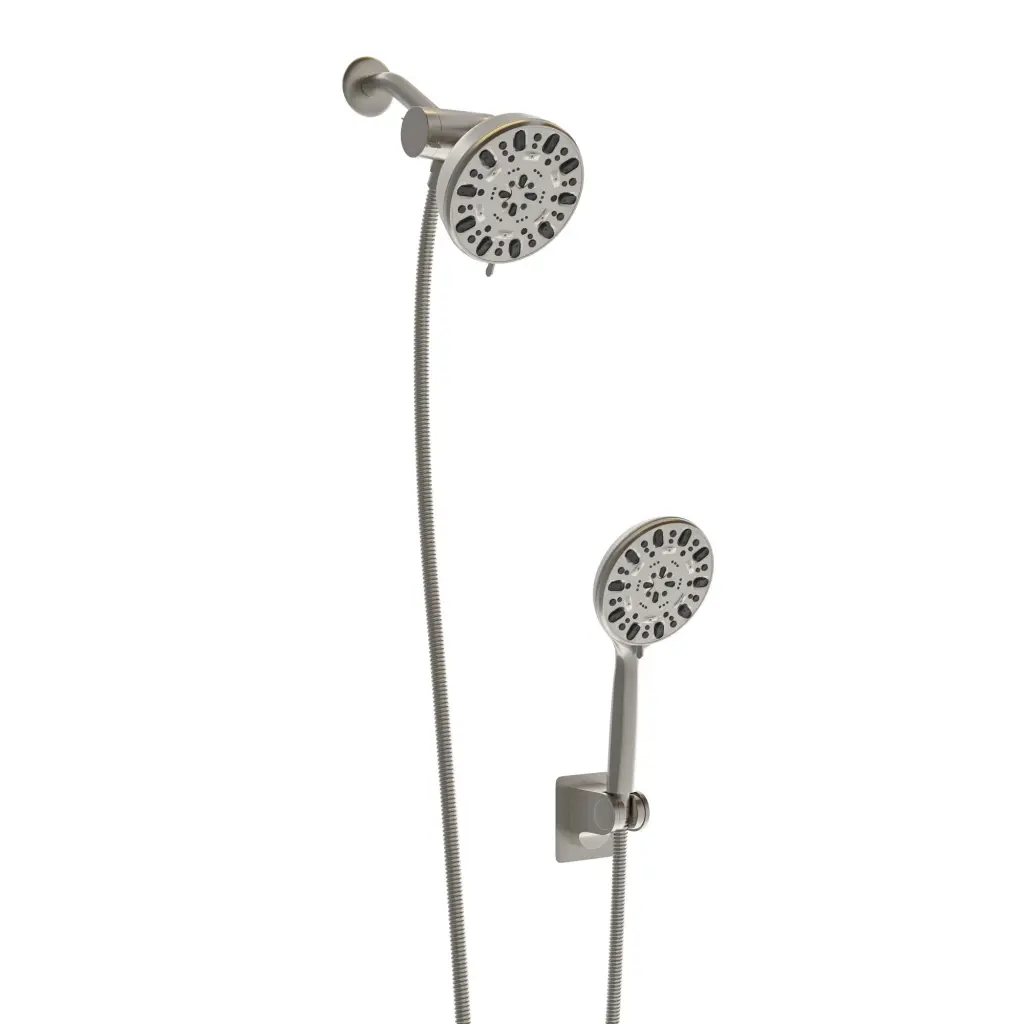 Dual Shower Head System 4.7 Inch Rain Showerhead Multi Function lordear