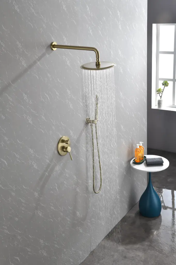 Wall Mounted Shower System High Pressure Faucet Set Bathroom rnb