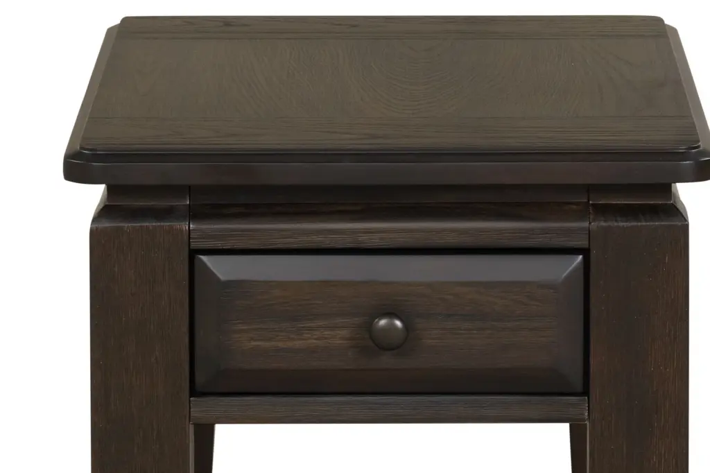 Mahogany Traditional Chairside Table Storage Solid Wood Mdf Furniture ihomefurnishings