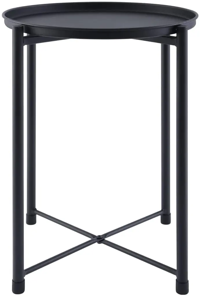 Yssoa Round Removable Top Side Table Bedroom Living Room Patio w1134dhs