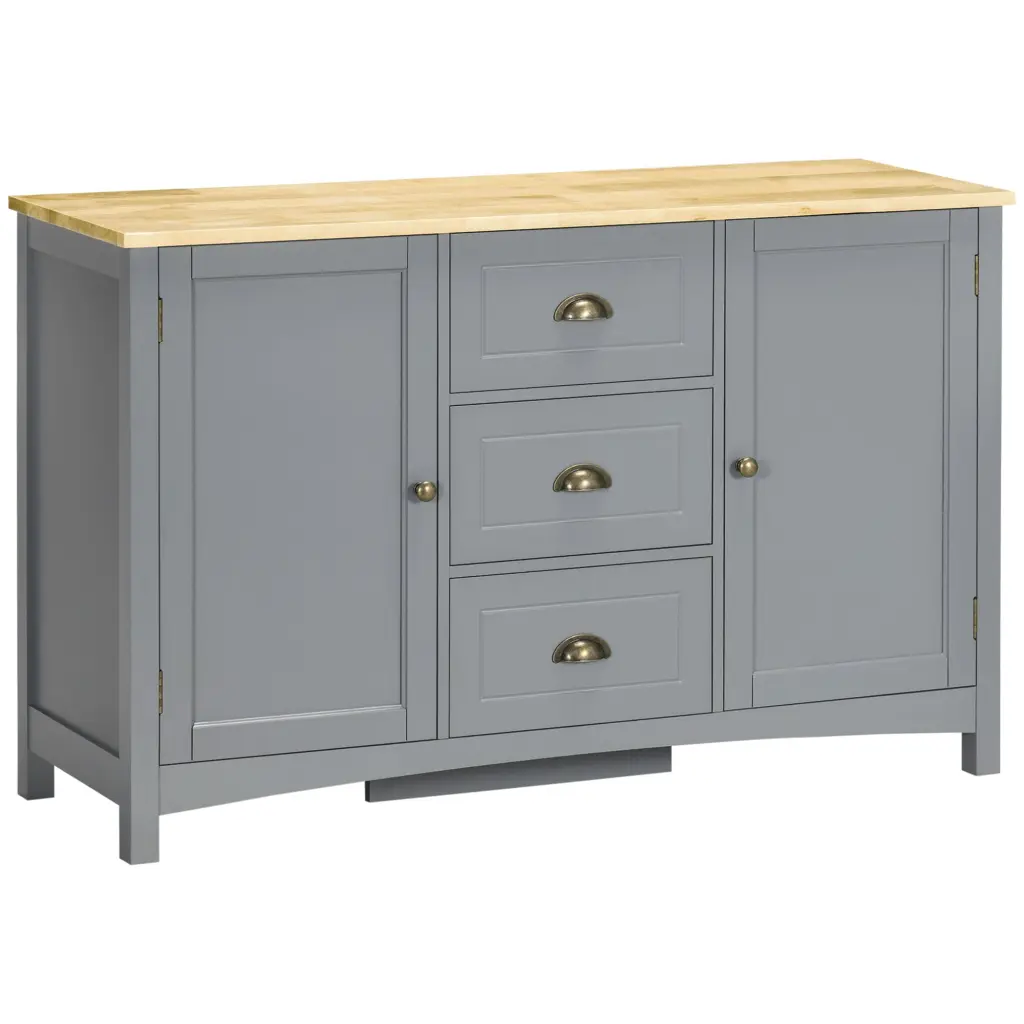 Homcom Retro Sideboard Buffet Cabinet Kitchen Storage Coffee Bar Cabinet aosom business
