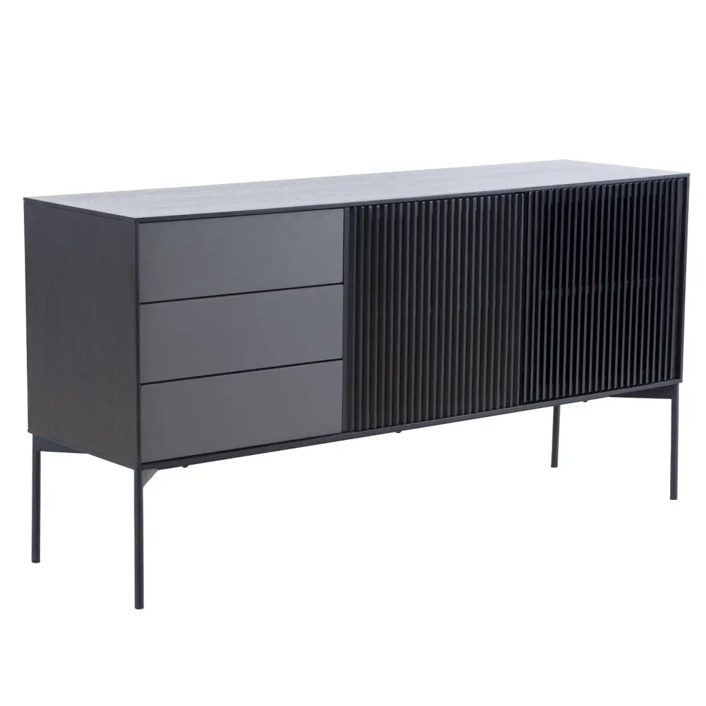 62.4 Inch Mid Century Sideboard Cabinet Buffet Table - Kitchen Storage Solution justone interior