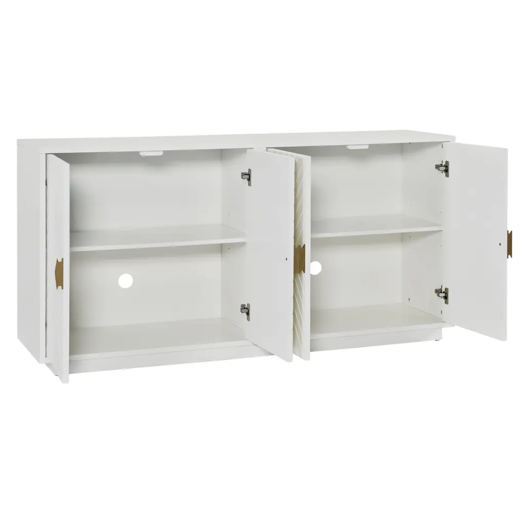 Modern Sideboard Large Storage Space And Timberen Triangular Legs rnb