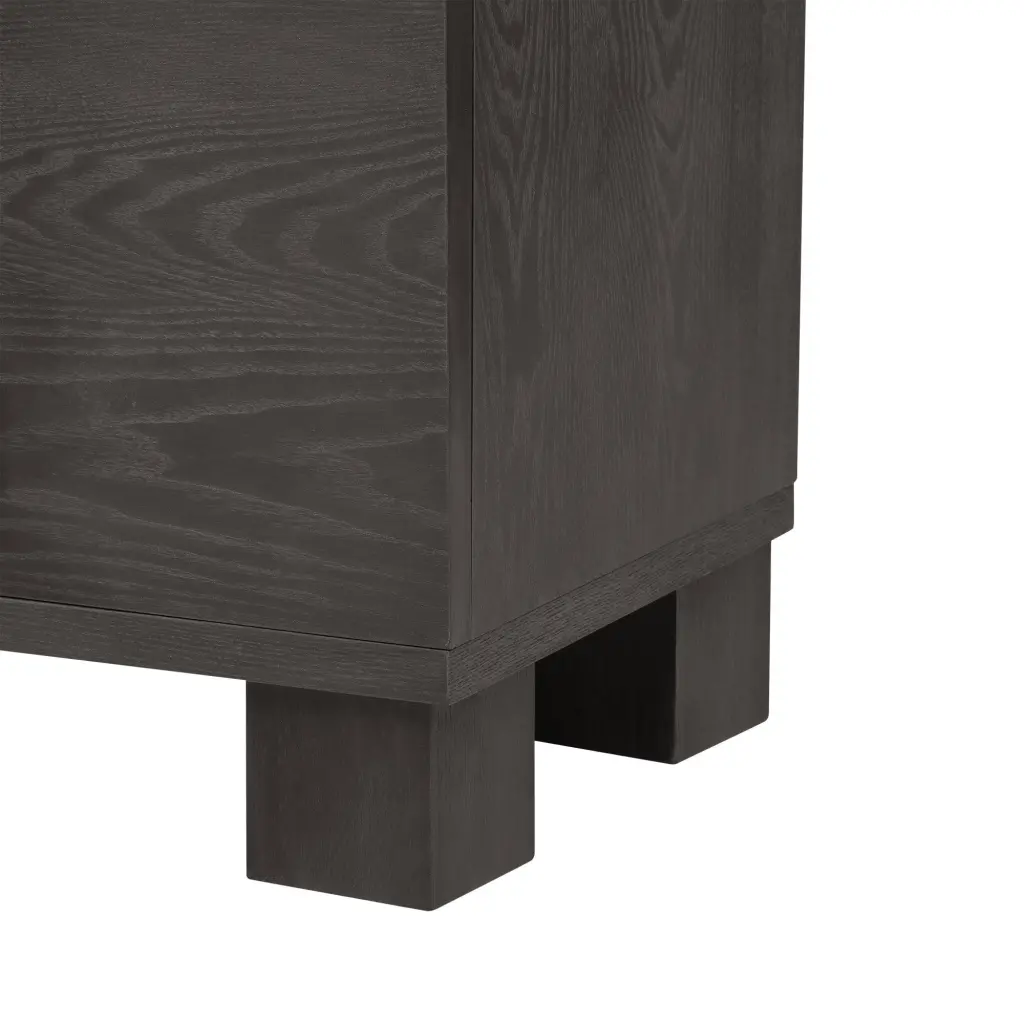 Wood Traditional Style Sideboard Customizable Shelves Gold Handles rnb
