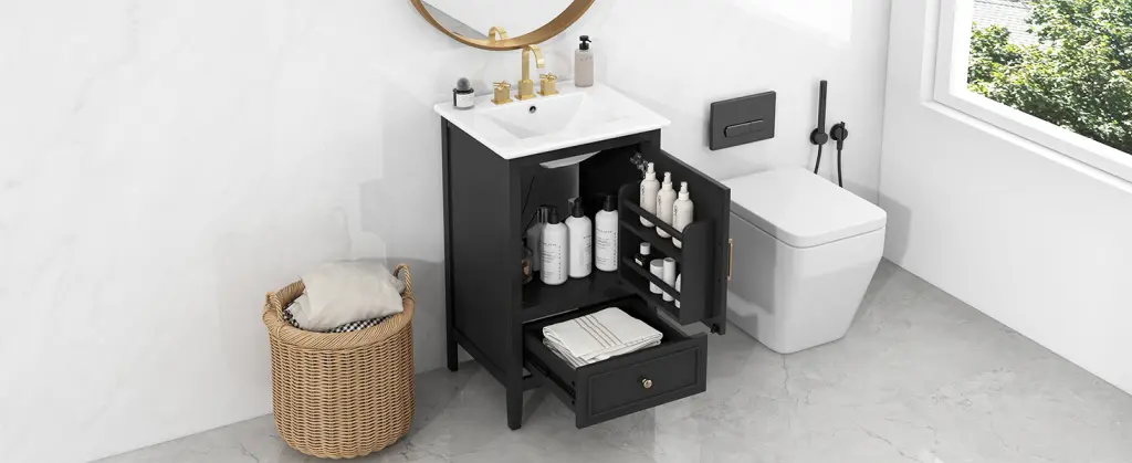 20 Bathroom Vanity Sink Bathroom Cabinet Door Door Shelf Small Bathroom rnb
