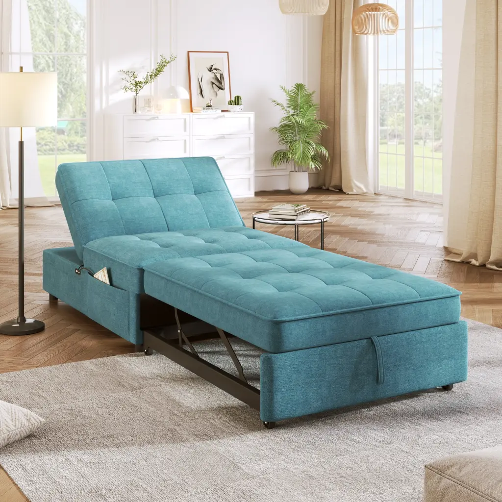 4--1 Multi Function Folding Sofa Bed Chair Ottoman Storage bed best