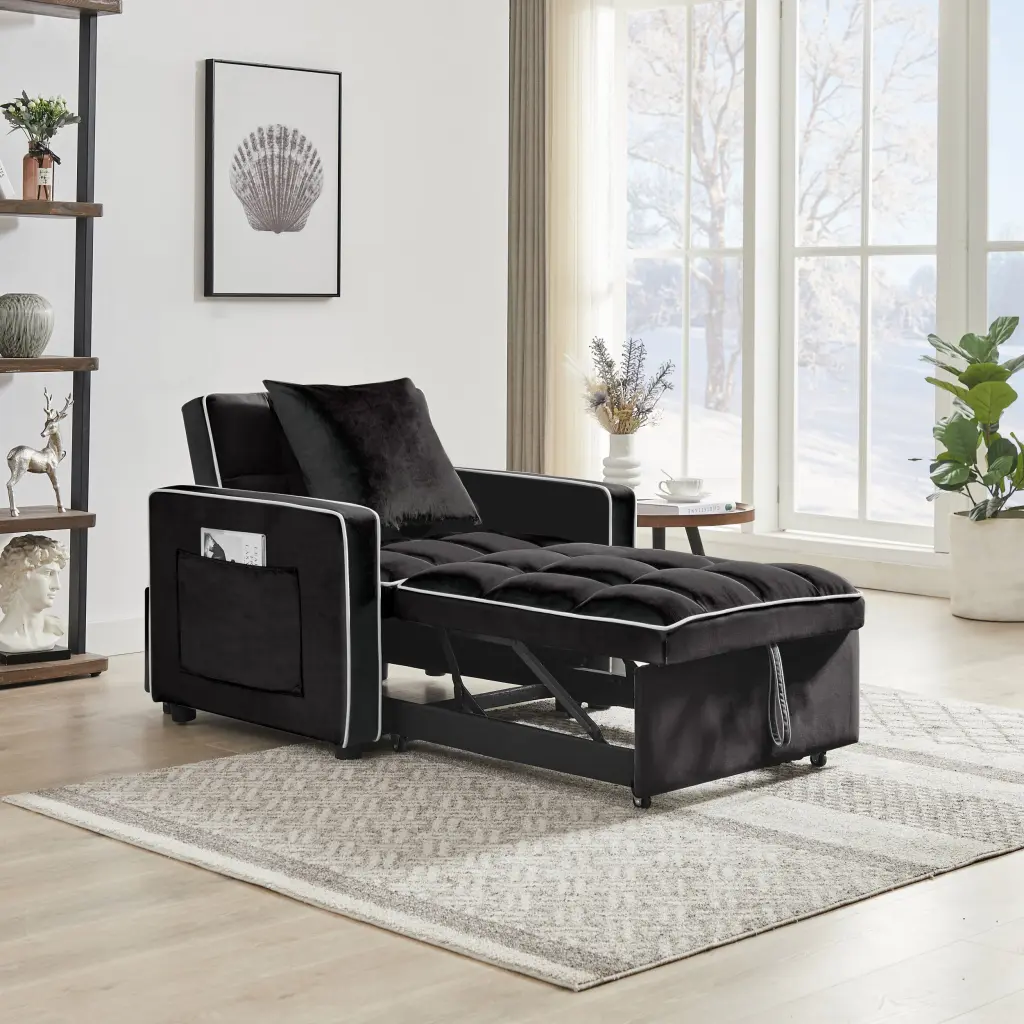 Three One Sofa Bed Chair Folding Convertible Customizable Living Room Furniture mxi