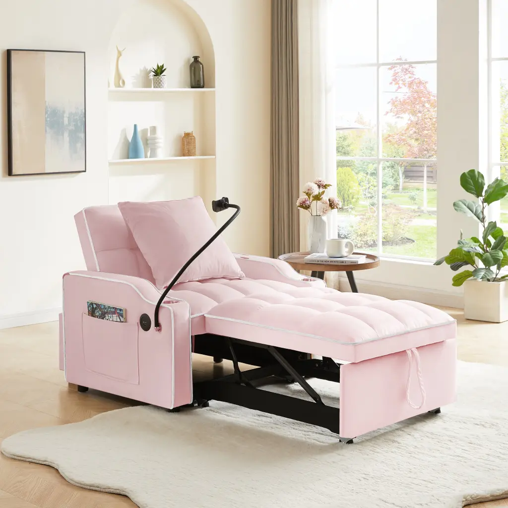 3 1 Convertible Sofa Bed Sleeper Chair Customizable Pull Out one future